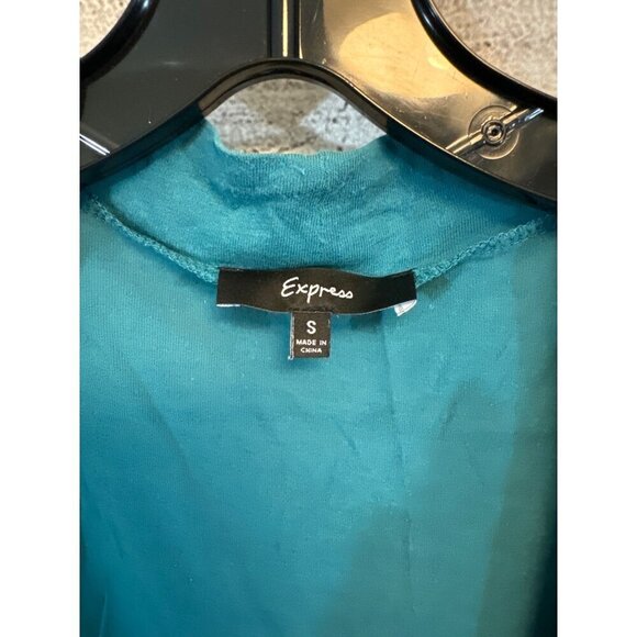 Express Teal light weight Cardigan Size Small - Picture 2 of 3